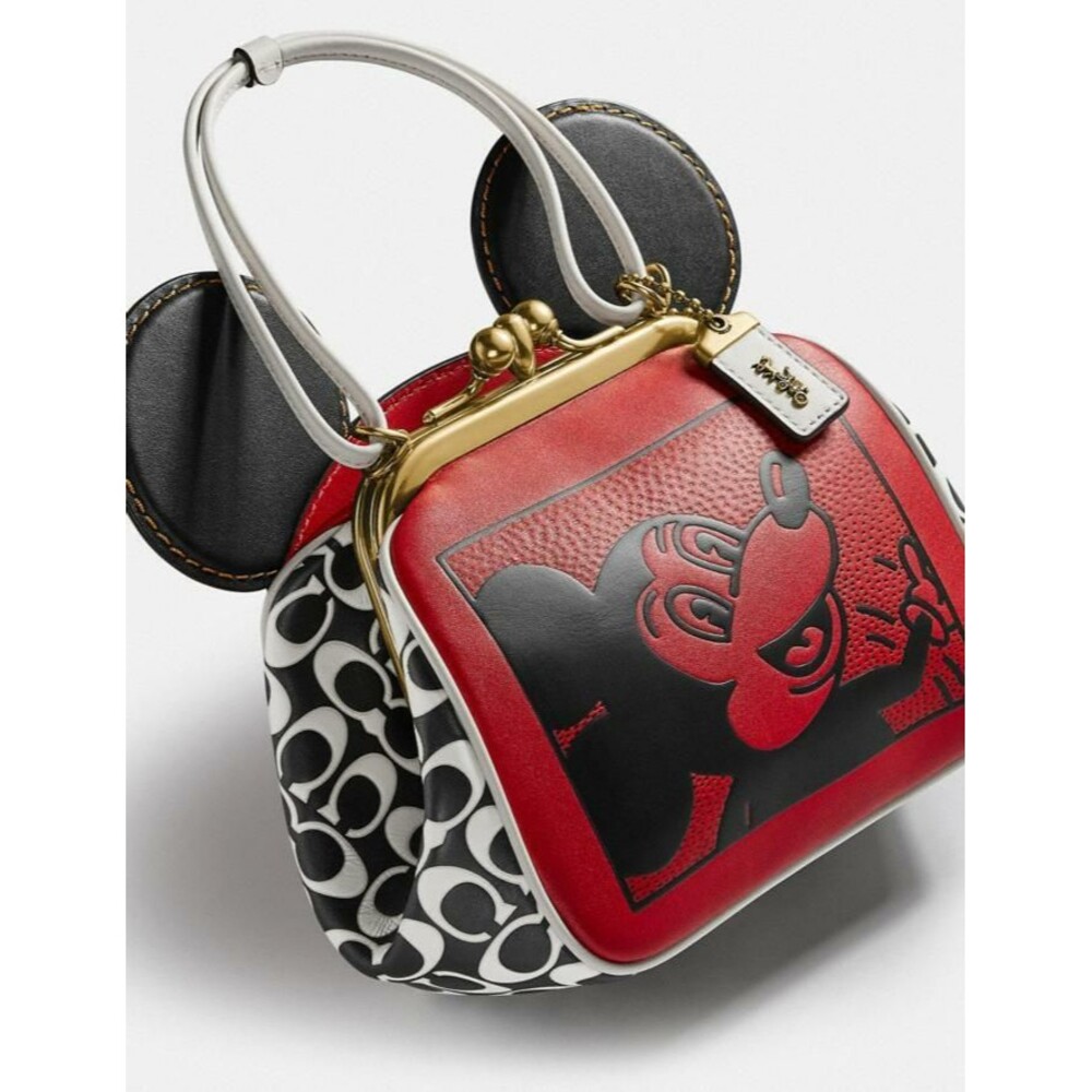 COACH X DISNEY MICKEY MOUSE KEITH HARING KISSLOCK BAG 4716 NWT Nordstrom